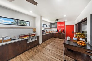 Free daily buffet breakfast