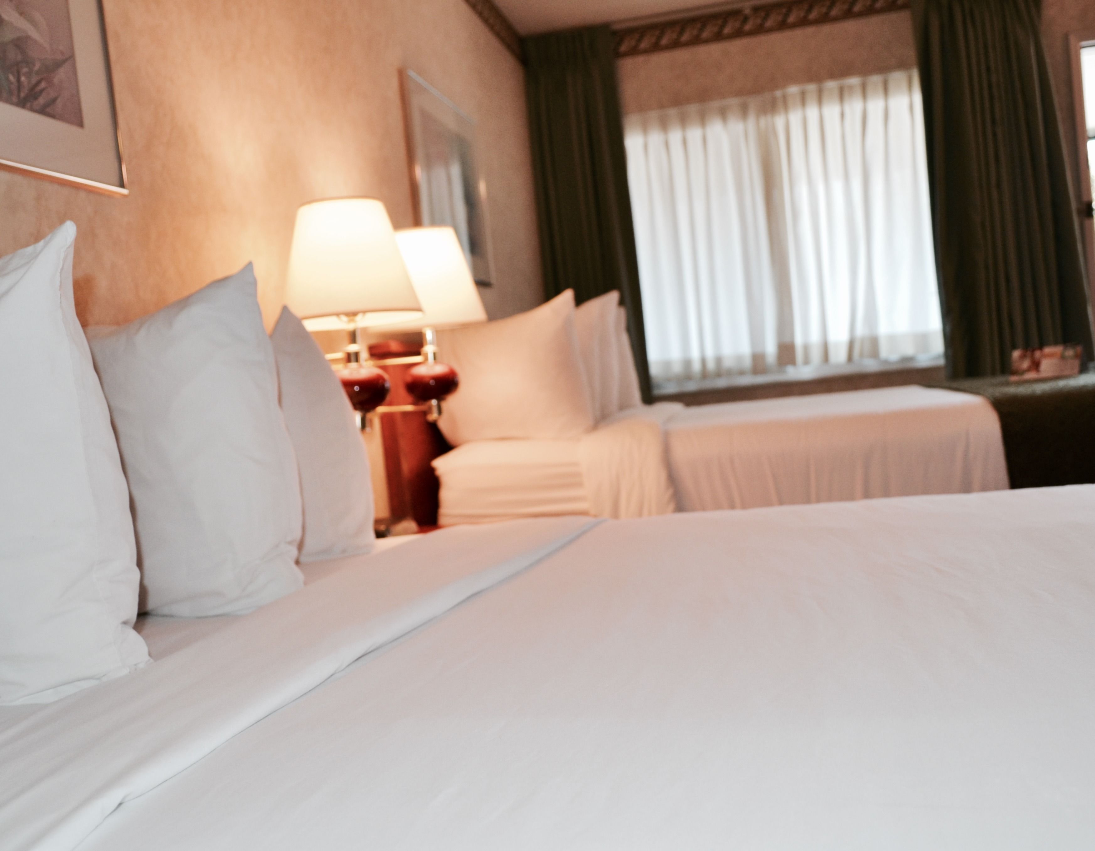 Standard Double Room, 2 Double Beds | In-room safe, desk, laptop workspace, blackout curtains