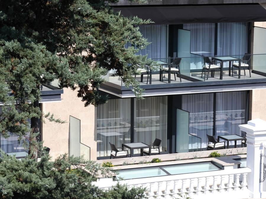 Façana frontal de l'allotjament