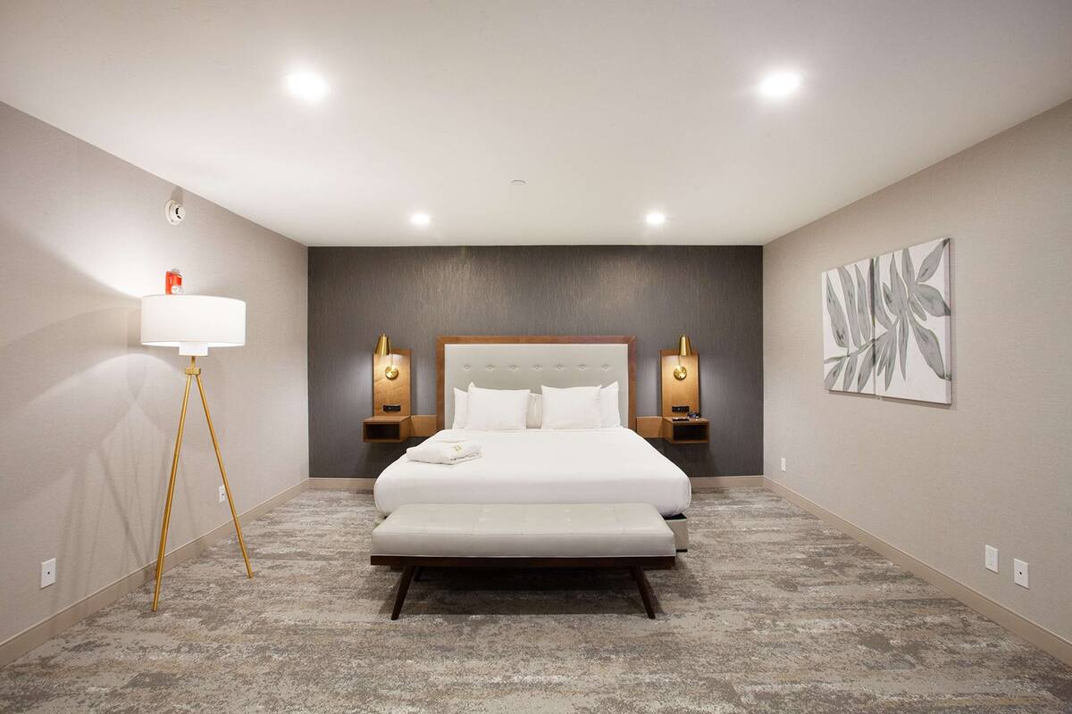 suite, multiple beds, non smoking, jetted tub (living room;with sofabed) | premium bedding, down duvets, pillow-top beds, desk