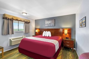 Desk, iron/ironing board, free WiFi, alarm clocks