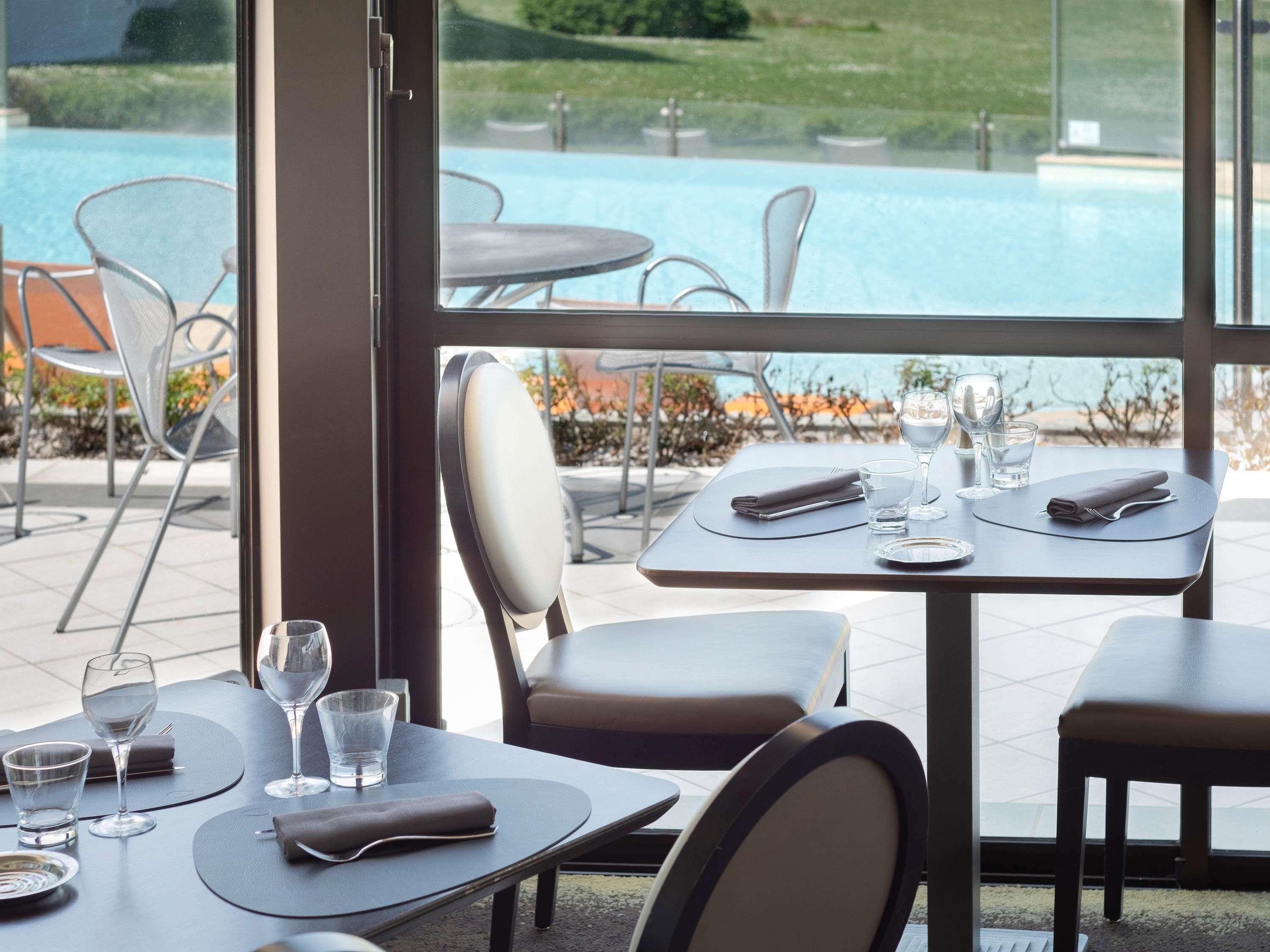 breakfast, dinner served; french cuisine, pool views