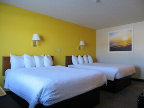 Standard Room, 2 Queen Beds | Desk, blackout drapes, iron/ironing board, free cribs/infant beds