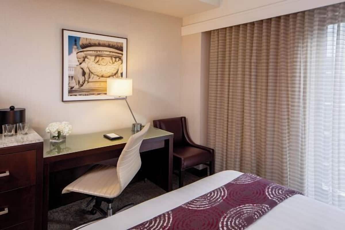 Premium bedding, pillowtop beds, in-room safe, desk