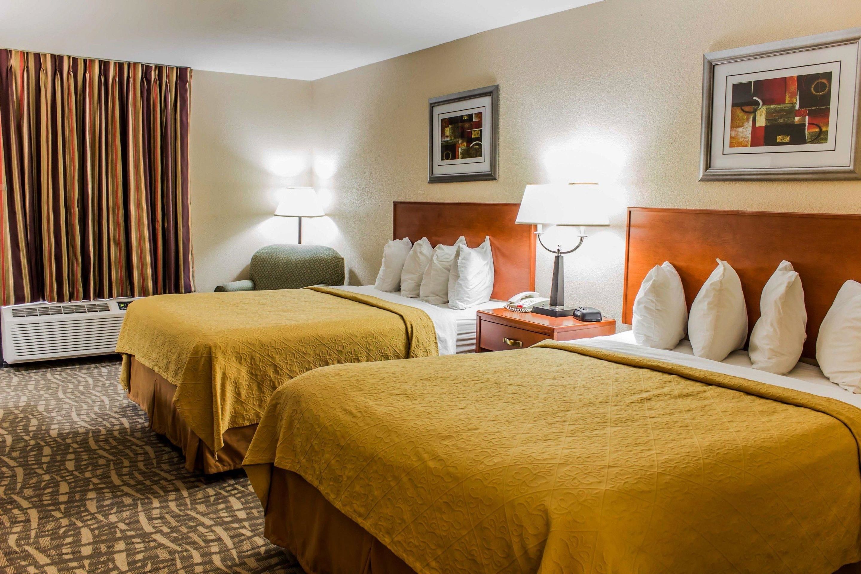 standard room, 2 queen beds, non smoking | desk, laptop workspace, iron/ironing board, free wifi