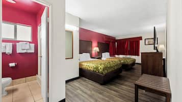 Standard Room, 2 Queen Beds, Non Smoking | Iron/ironing board, rollaway beds, free WiFi, bed sheets