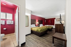 Standard Room, 2 Queen Beds, Non Smoking | Iron/ironing board, rollaway beds, free WiFi, bed sheets