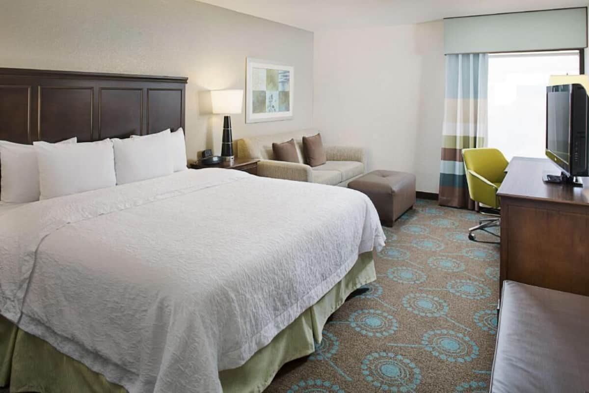 In-room safe, desk, laptop workspace, iron/ironing board