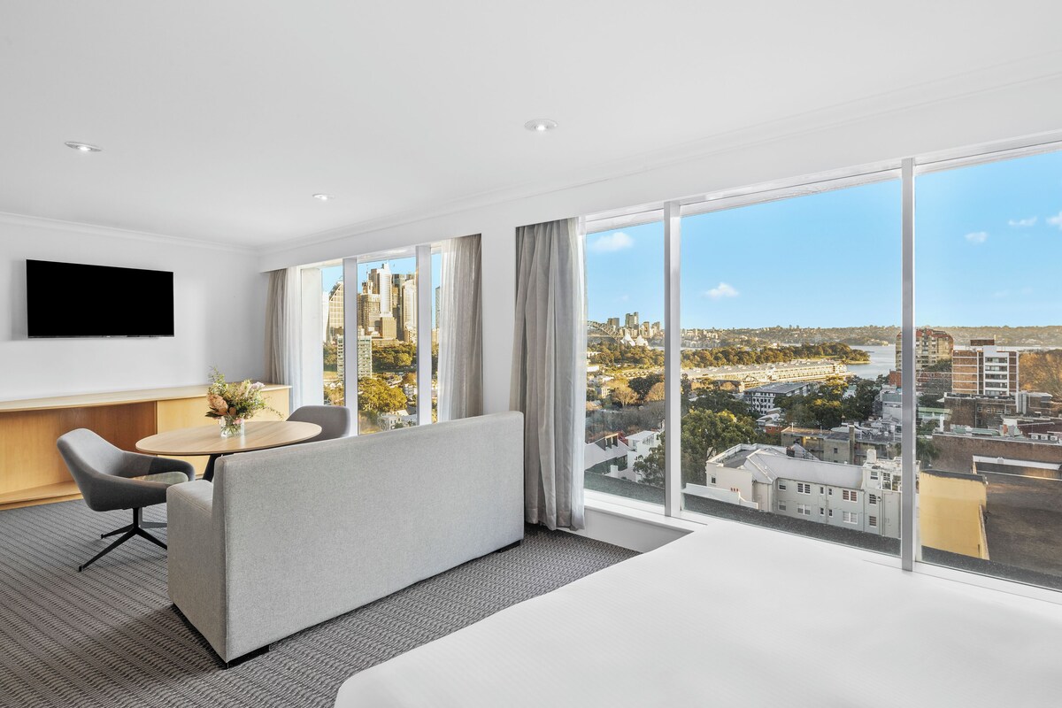 Junior-Suite, 1 King-Bett und Schlafsofa, Hafenblick