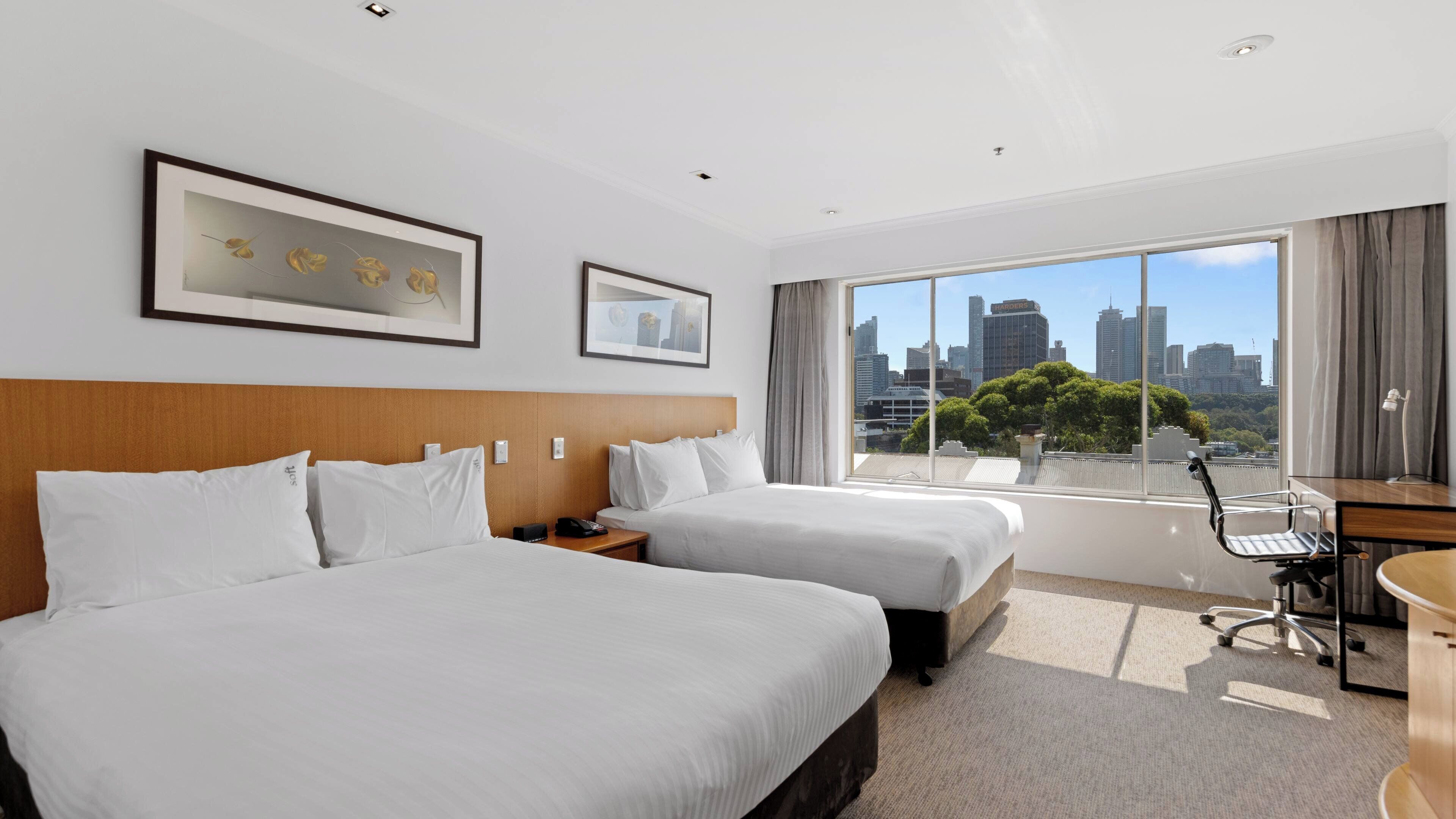 Standard Room, 2 Double Beds | Premium bedding, down comforters, Tempur-Pedic beds, in-room safe