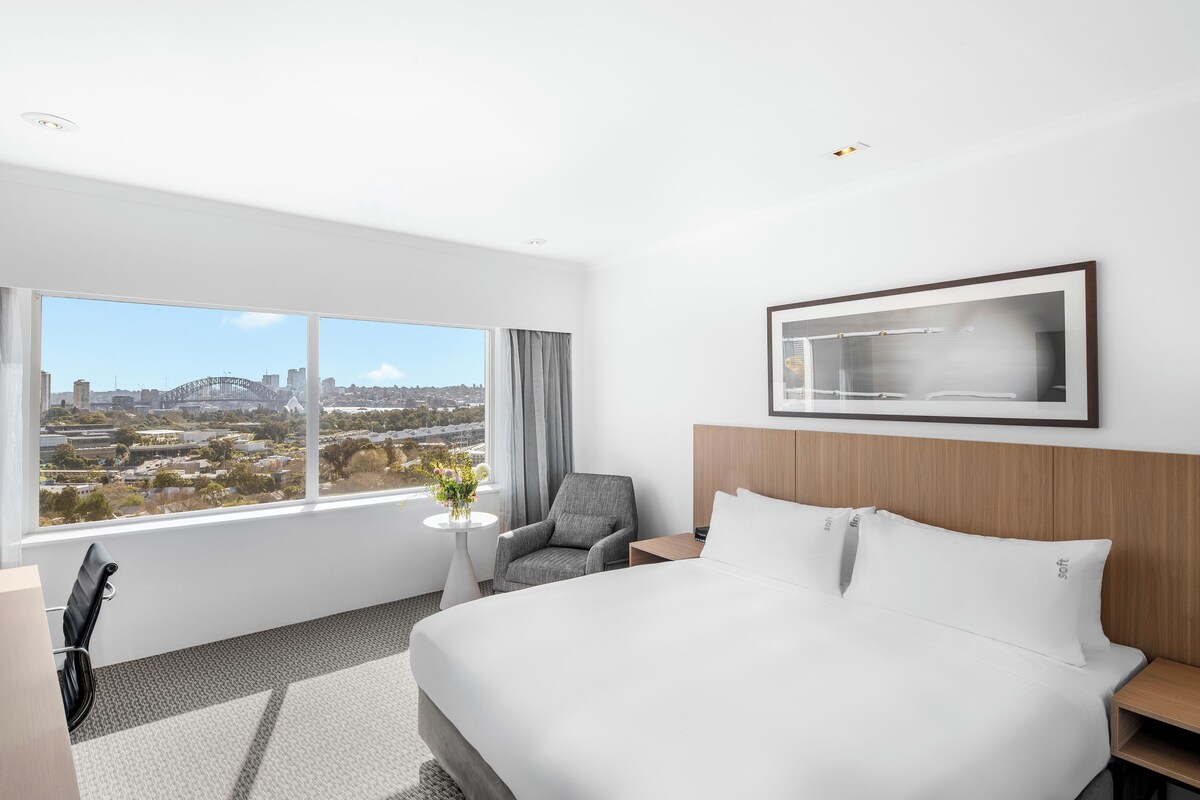 Suite - 1 kingsize-seng - udsigt til havn | Premium-sengetøj, dundyner, Tempur-Pedic-senge, pengeskab på værelset