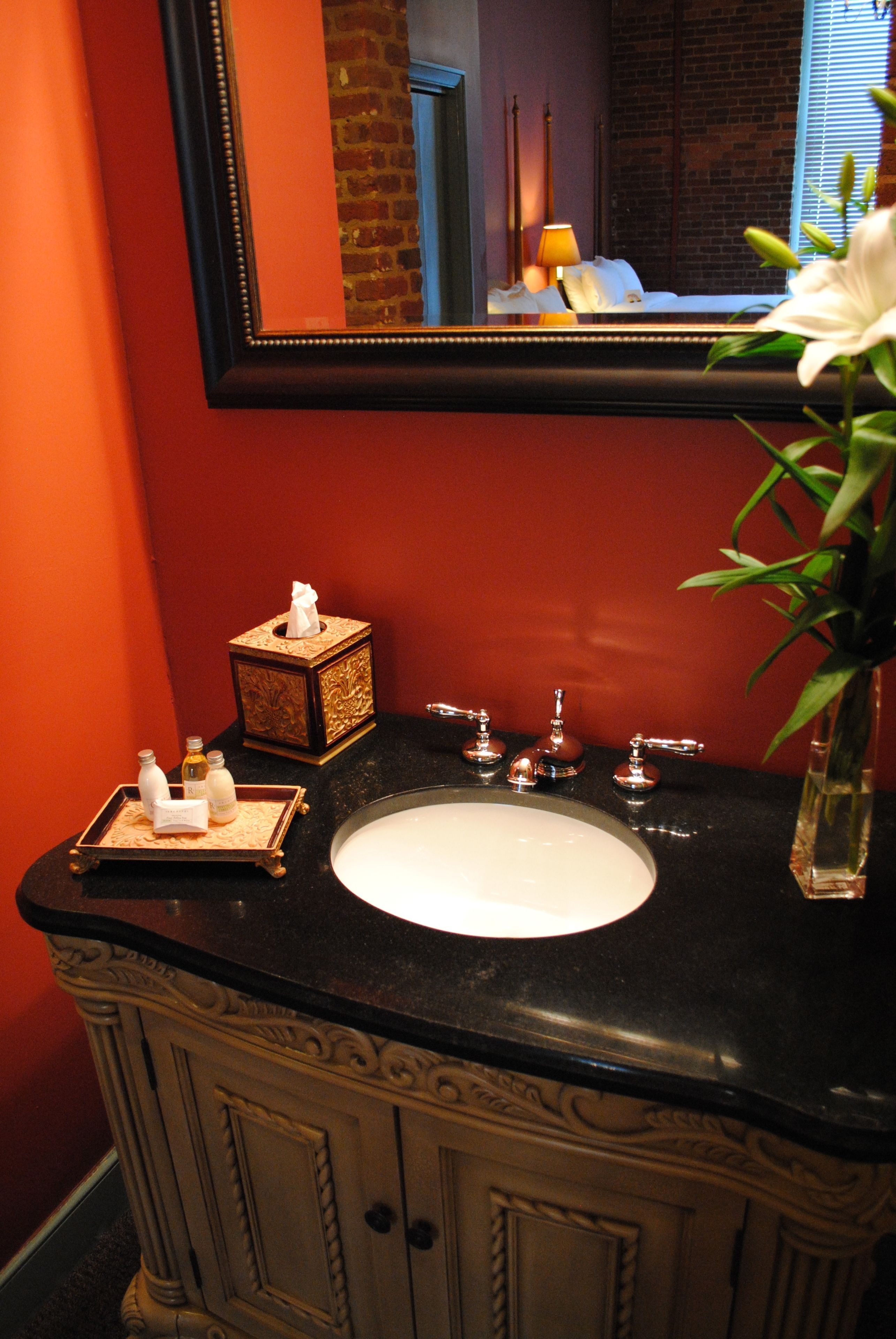 room, 2 double beds, non smoking | bathroom sink