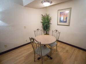 1 bedroom, desk, laptop workspace, blackout drapes
