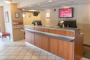 Check-in/check-out kiosk