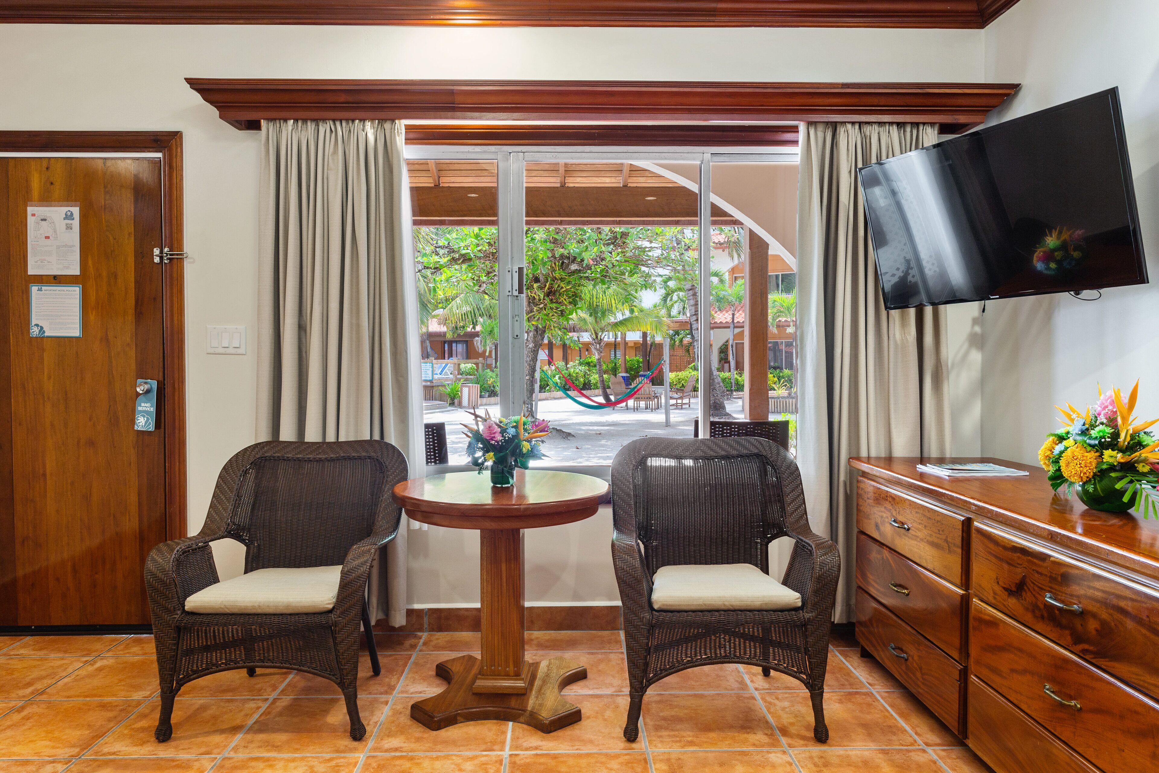 deluxe room, 2 double beds | in-room safe, desk, blackout curtains, iron/ironing board