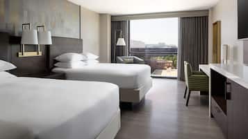 Club Room, 2 Double Beds | Premium bedding, in-room safe, desk, laptop workspace