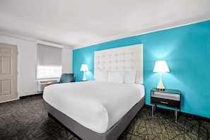 Premium bedding, individually furnished, desk, blackout drapes
