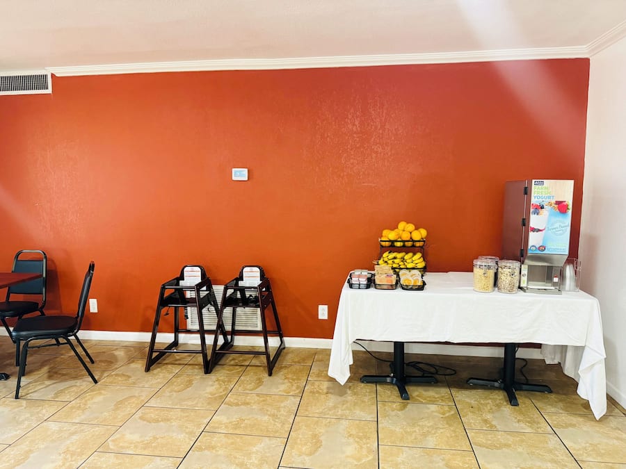 Free daily buffet breakfast