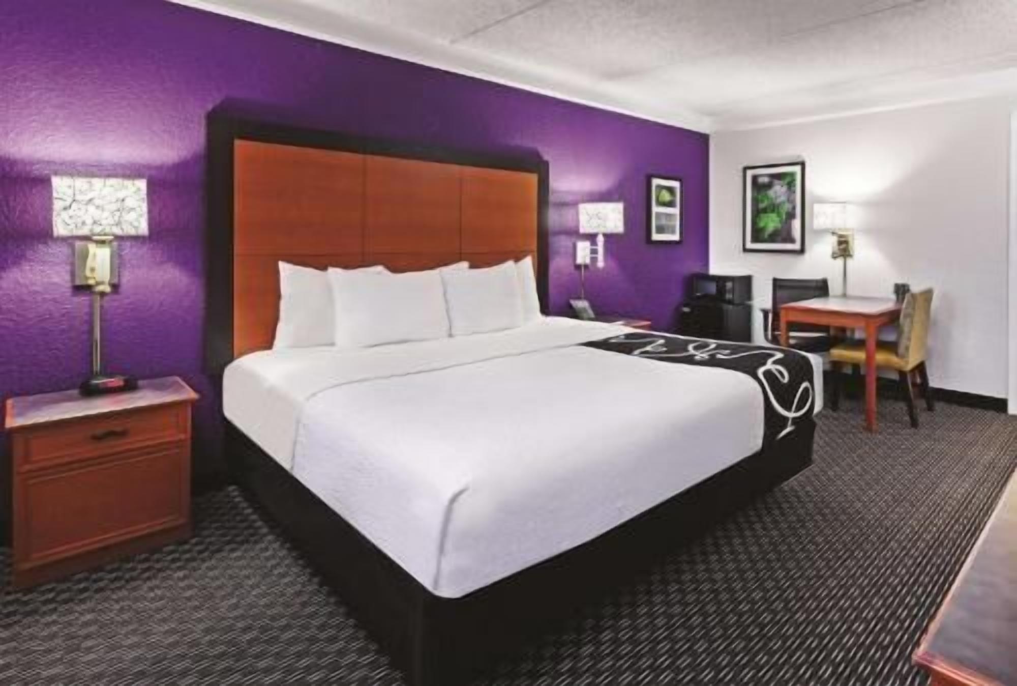 Premium bedding, pillowtop beds, desk, blackout drapes