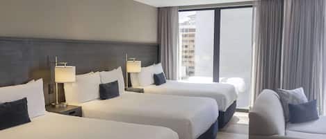 In-room safe, desk, laptop workspace, blackout drapes