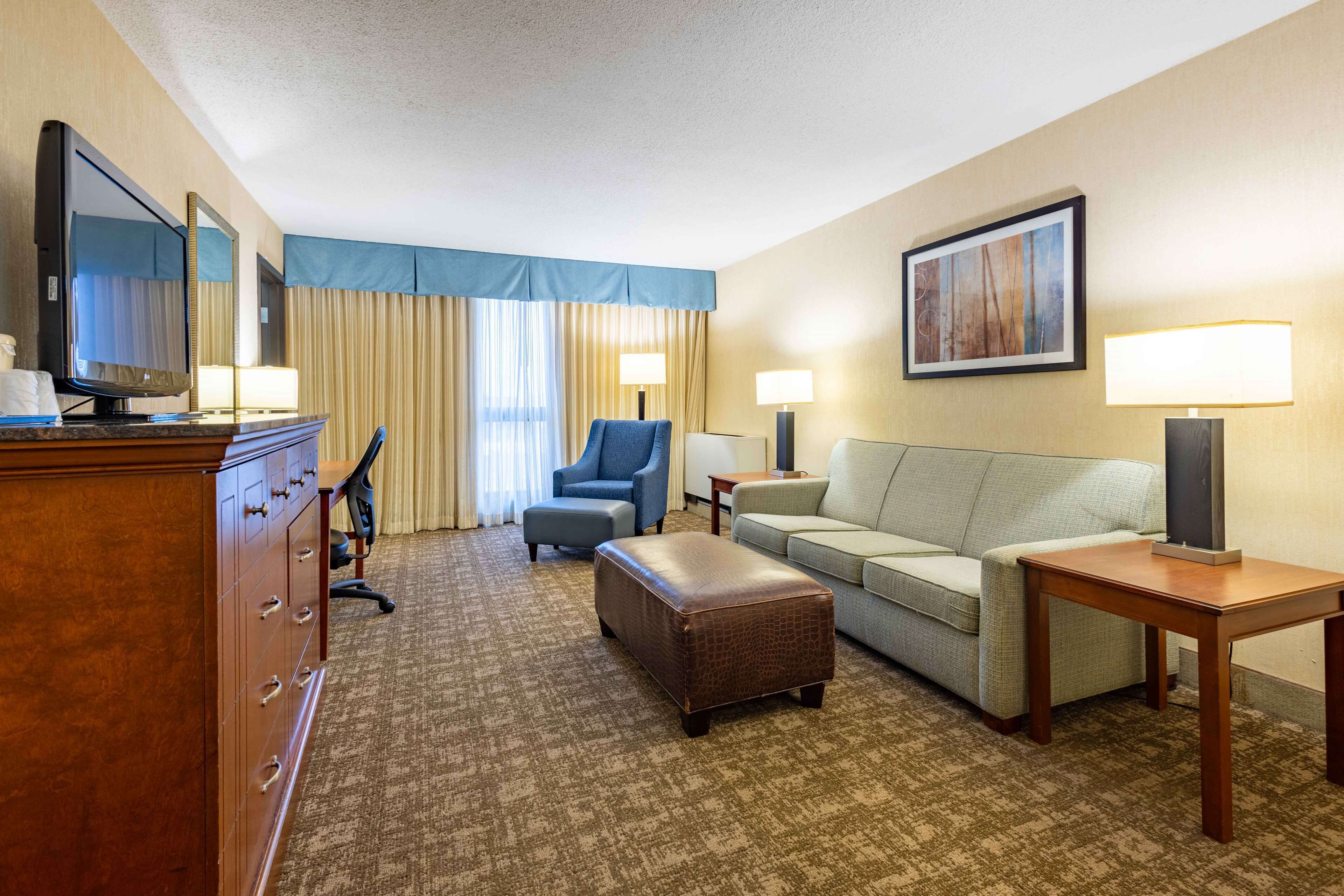 suite, 2 queen beds, refrigerator & microwave (2 rooms, sofabed) | desk, blackout curtains, iron/ironing board, free cots/infant beds