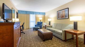 Suite, 2 Queen Beds (Sofa Sleeper, 2 Rooms) | Desk, blackout drapes, iron/ironing board, free cribs/infant beds