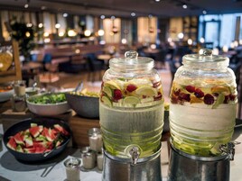 Free daily buffet breakfast