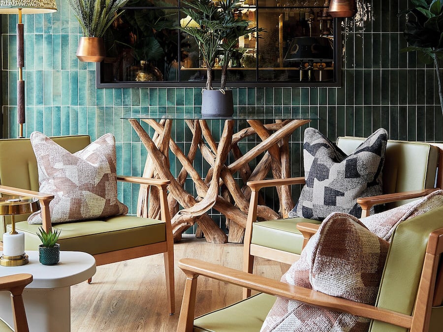 Sitteområde i lobbyen