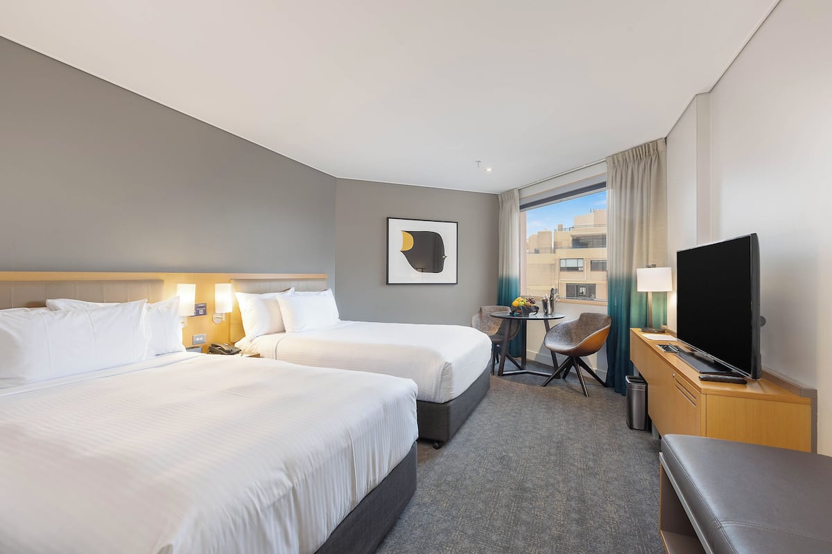 Superior Double Room, 2 Double Beds | 1 bedroom, in-room safe, desk, blackout drapes