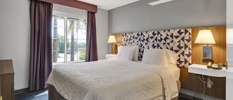 Premium bedding, pillow-top beds, in-room safe, blackout curtains