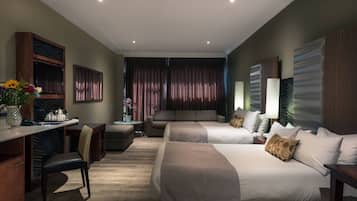 Family Room, 2 Double Beds | Premium bedding, Select Comfort beds, minibar, in-room safe