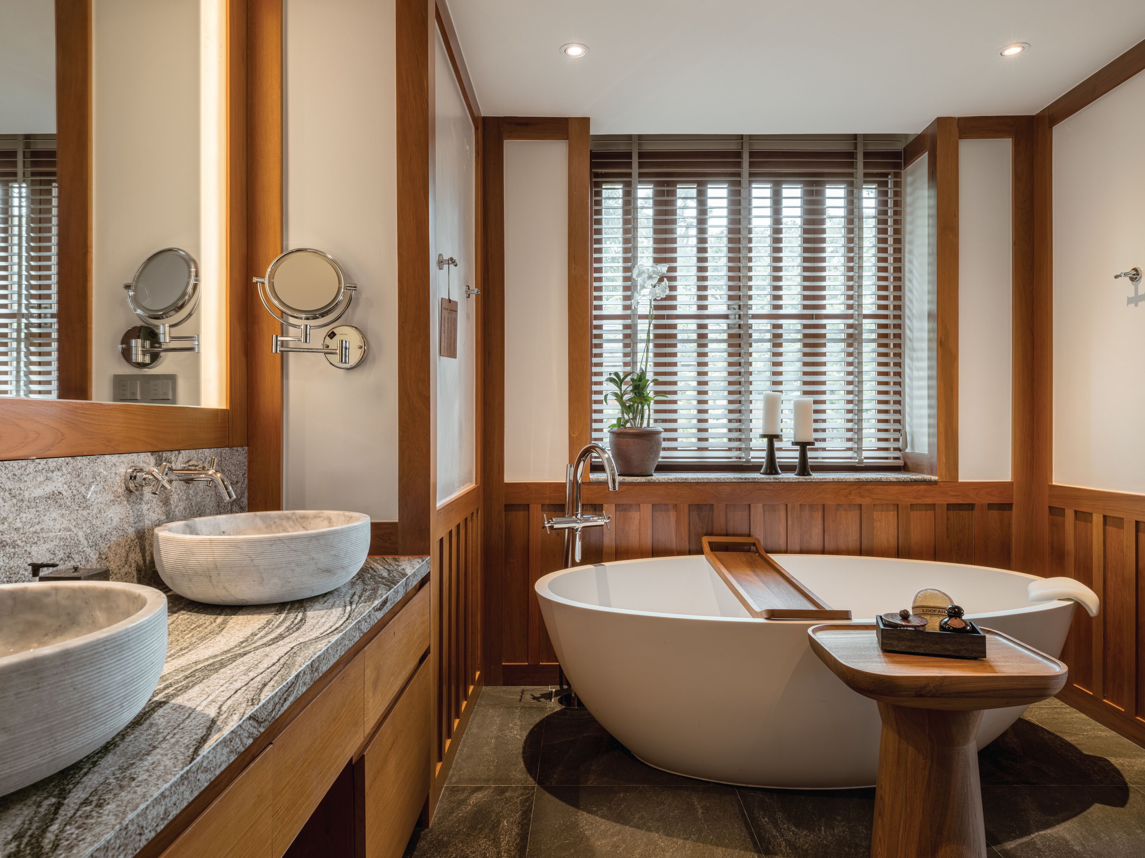 pool villas | bathroom | free toiletries, hair dryer, bathrobes, slippers