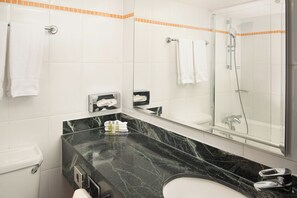 Free toiletries, hair dryer, towels, soap