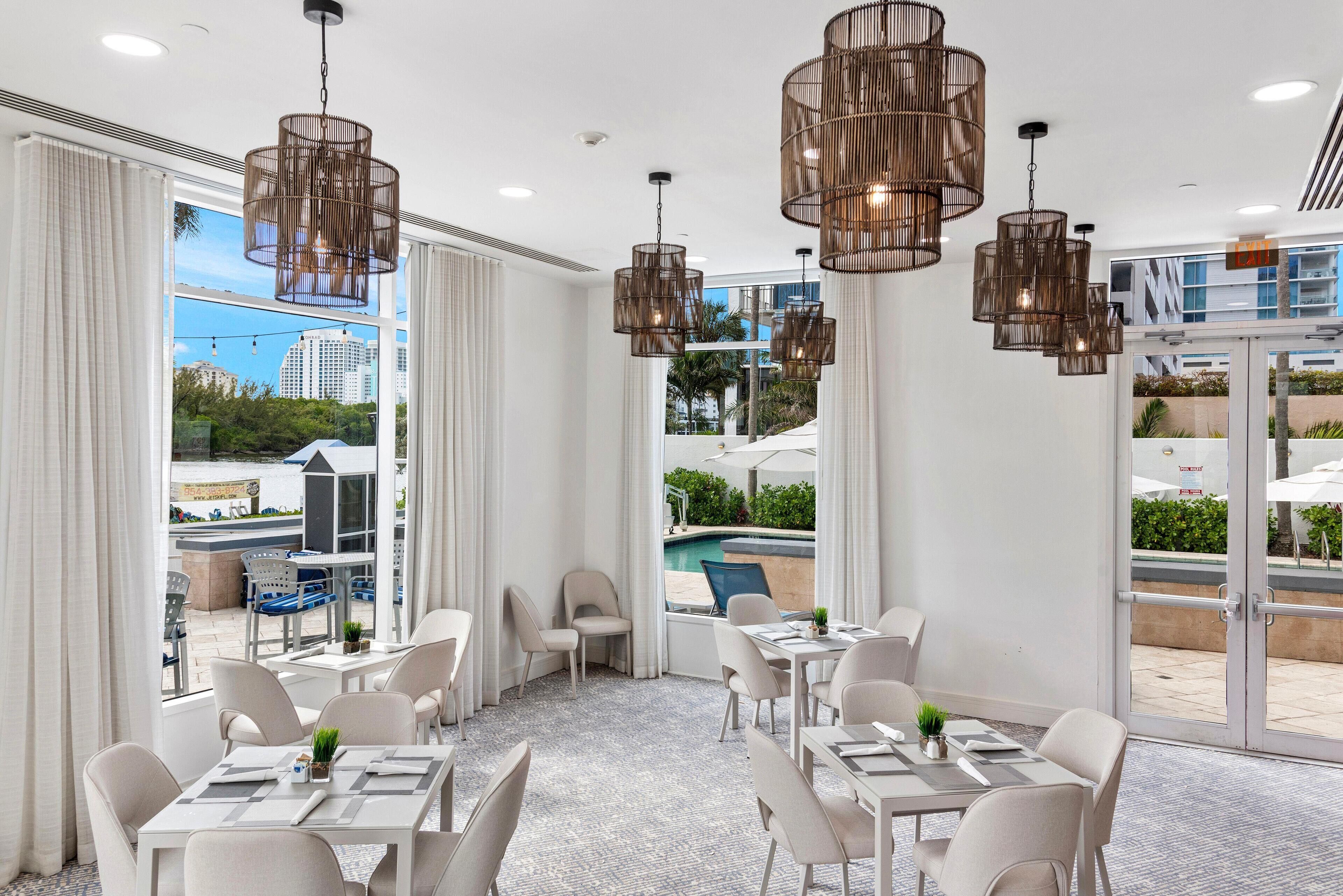 Breakfast, lunch and dinner served