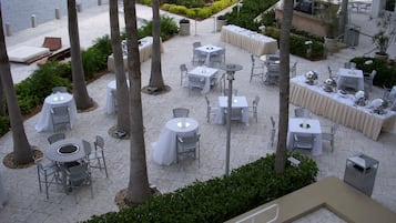 Outdoor wedding area
