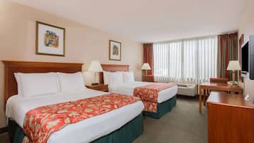 Room, 2 Double Beds | Premium bedding, in-room safe, desk, laptop workspace