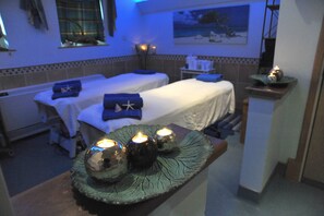 Behandlungsräume für Paare, Körperbehandlungen, Aromatherapie
