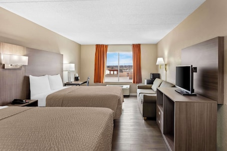 Standard Room, 2 Queen Beds, Non Smoking | Desk, iron/ironing board, cribs/infant beds, rollaway beds