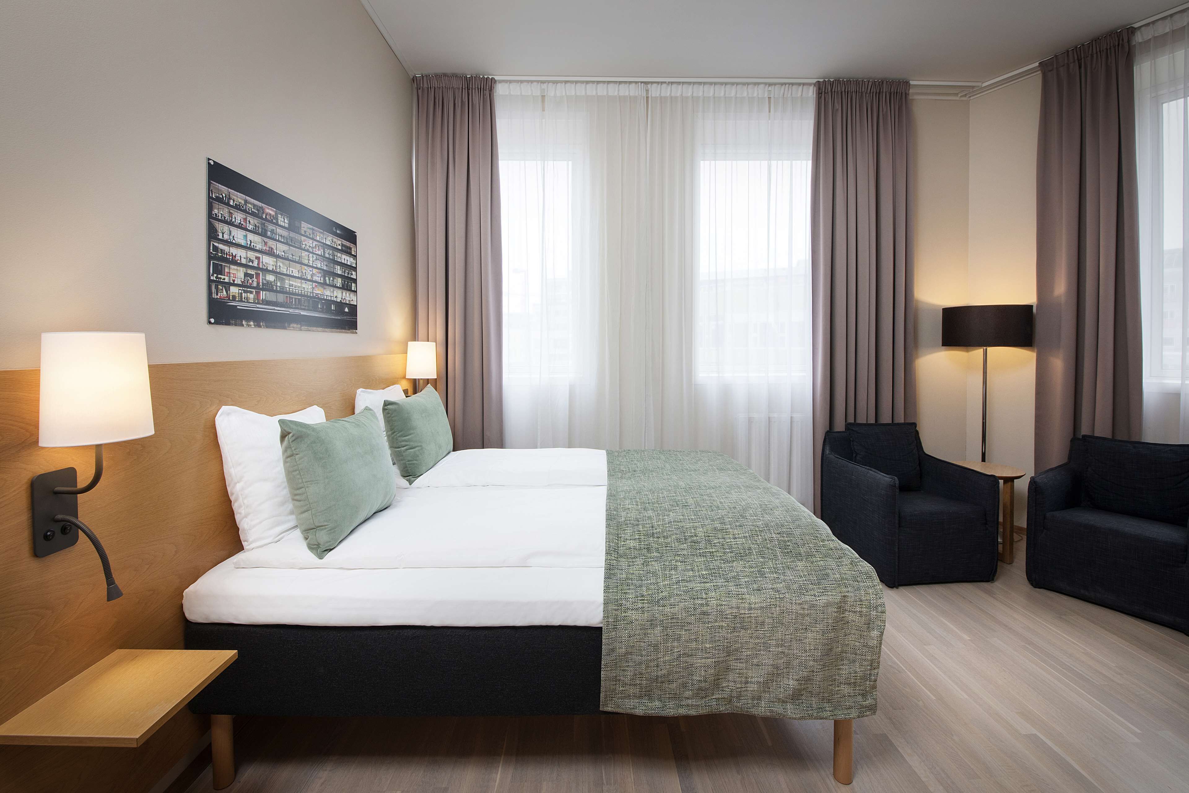 Economy Twin Room (Situated in the Annex Building) | Allergitestet sengetøy, individuelt dekorert og lydisolert