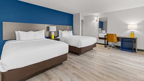 Standard Room, 2 Queen Beds, Non Smoking | Desk, iron/ironing board, WiFi (free), alarm clocks - Comfort Inn Elizabeth City near University (Elizabeth City)