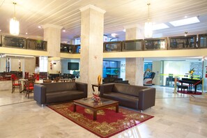 Sitteområde i lobbyen