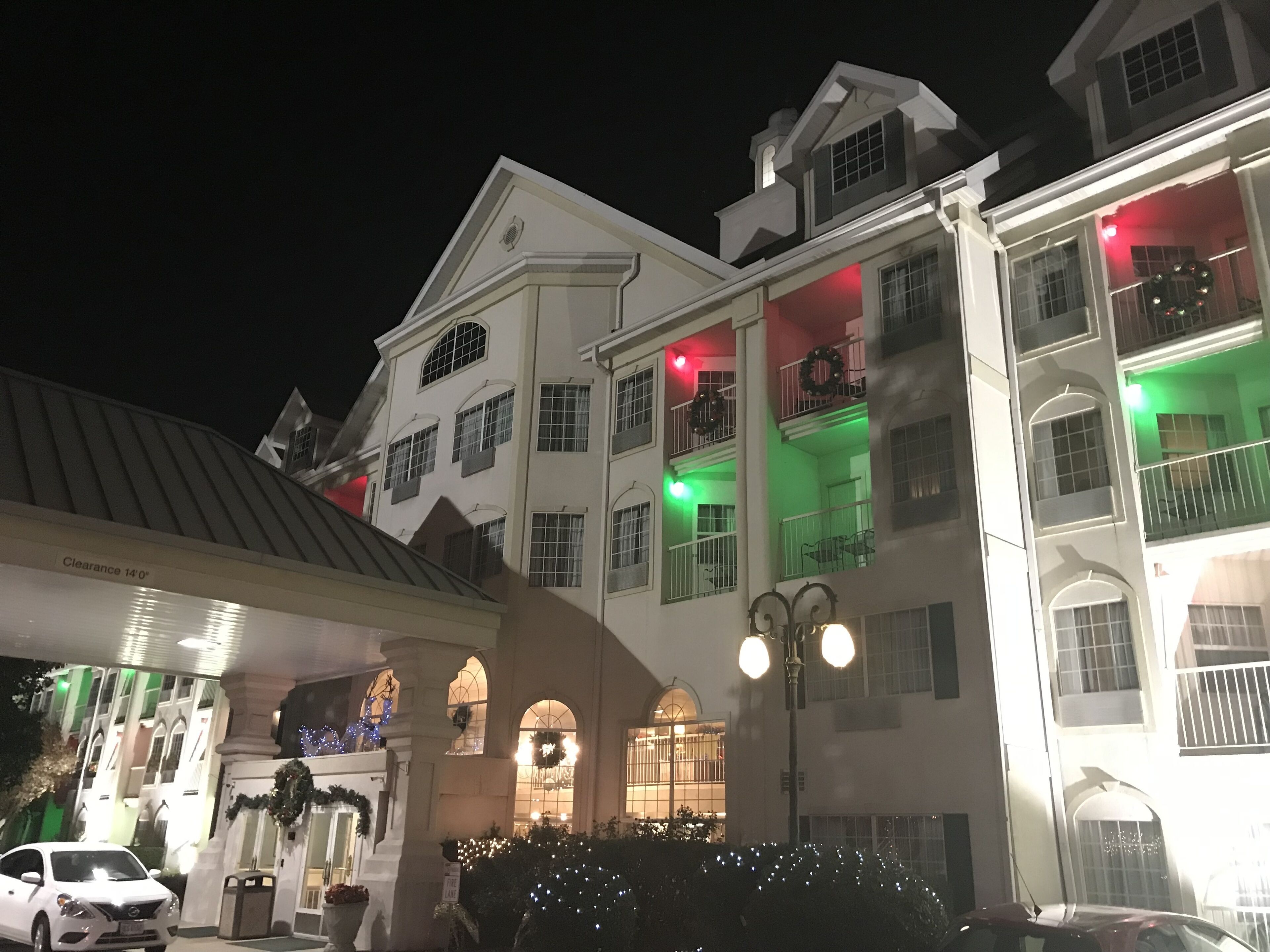 front of property – evening/night