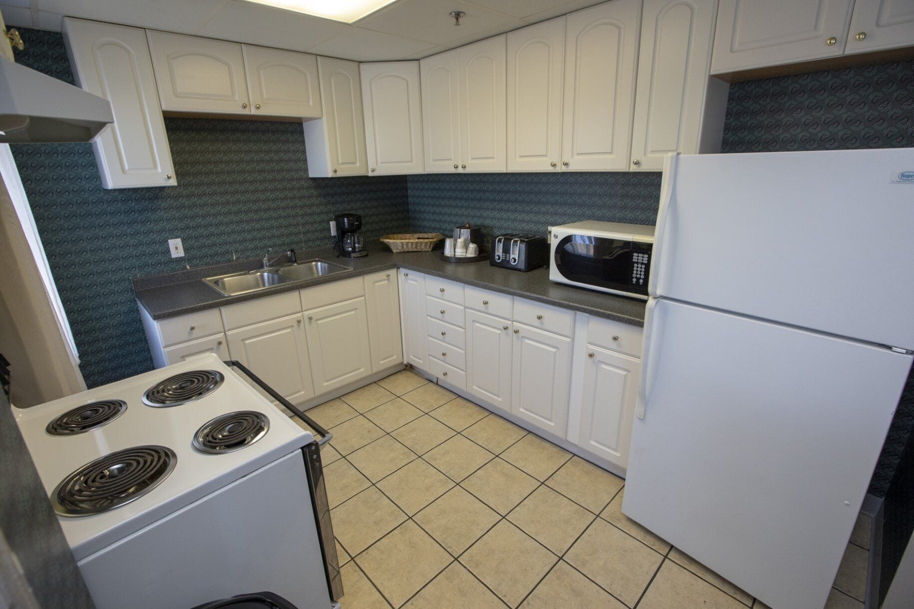 1 bedroom, laptop workspace, blackout curtains, iron/ironing board