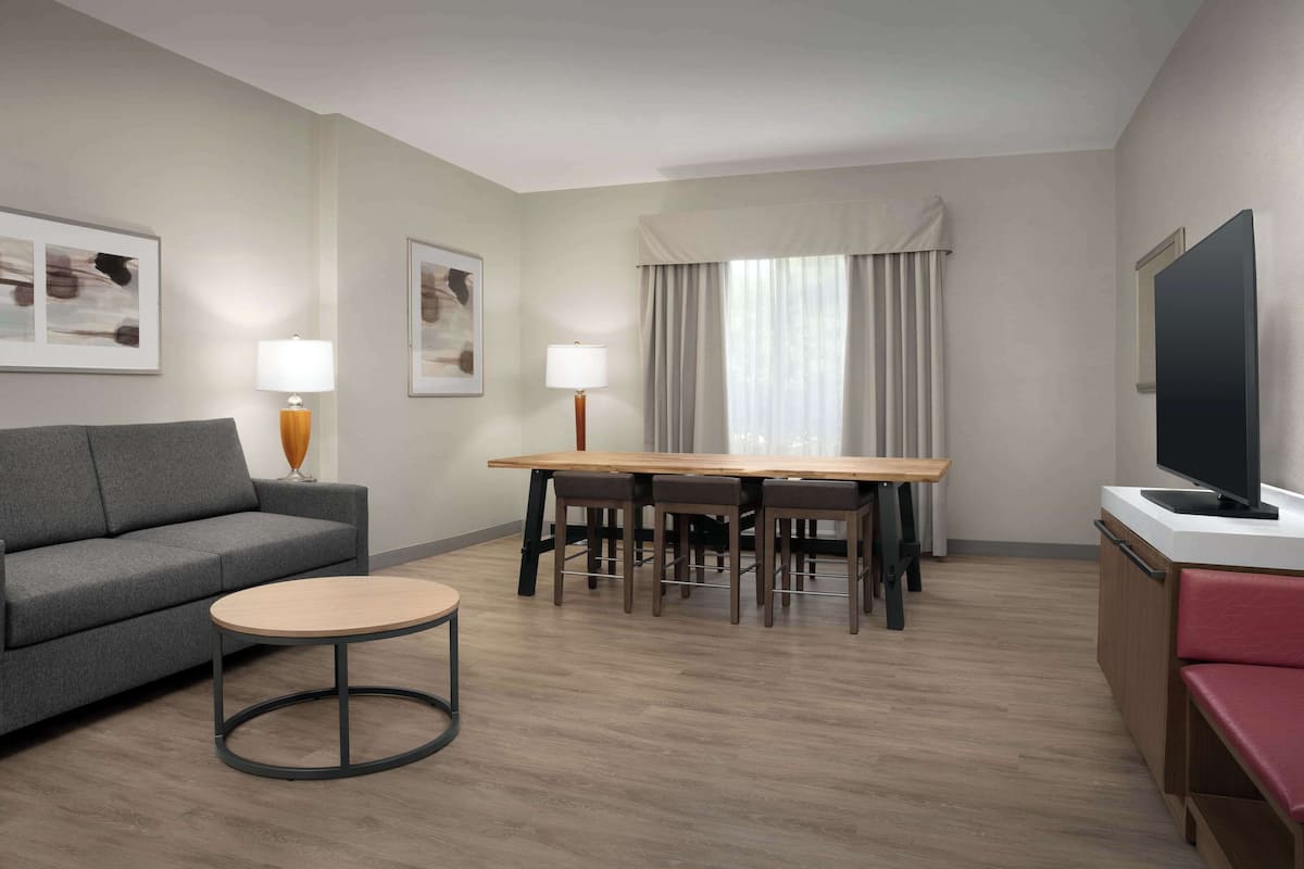 Suite, 1 Bedroom | Living area | LCD TV, pay films