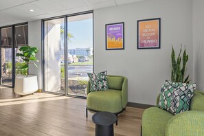 Sitteområde i lobbyen