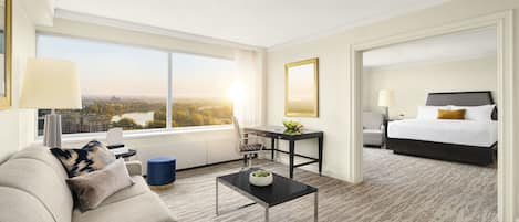 Fairmont Gold, Suite, 1 cama de matrimonio grande, no fumadores | Sábanas de algodón egipcio y ropa de cama de alta calidad