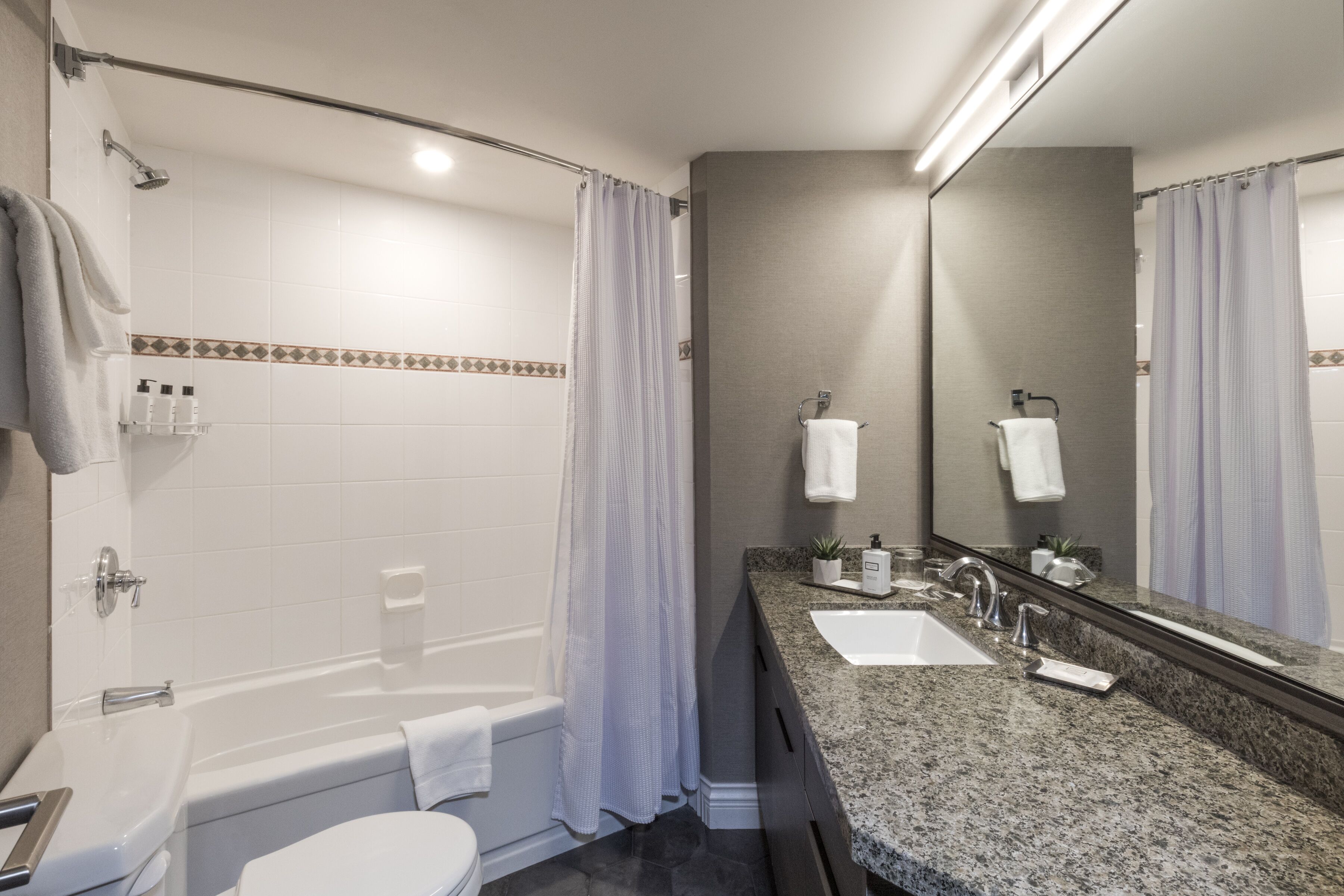 suite, 2 bedrooms | bathroom | combined shower/bathtub, deep-soaking bathtub, free toiletries