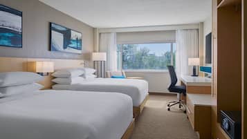 Premium bedding, pillow-top beds, in-room safe, desk