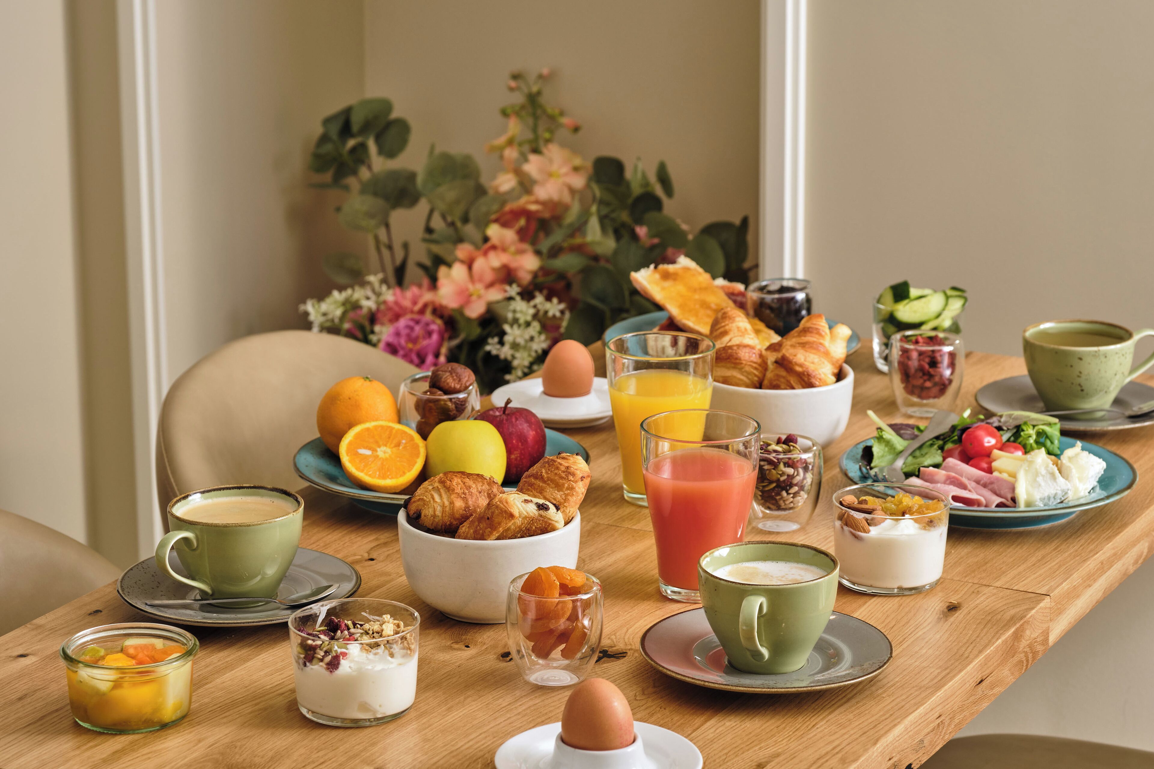 daily buffet breakfast (eur 14 per person)