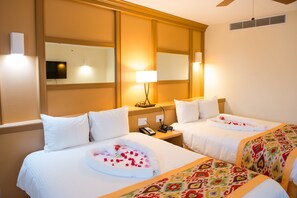 Luxury- Poolside/Garden View Room | In-room safe, desk, iron/ironing board, free cots/infant beds